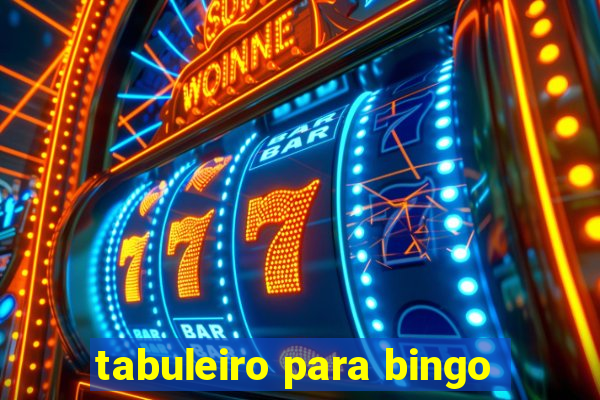 tabuleiro para bingo