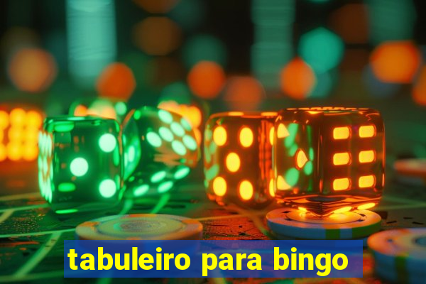 tabuleiro para bingo