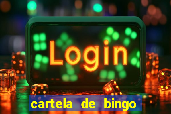 cartela de bingo até 30