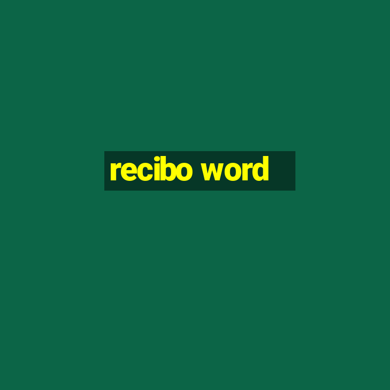 recibo word