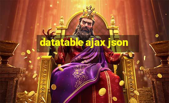 datatable ajax json