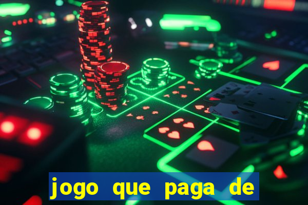 jogo que paga de verdade no pix sem depositar nada