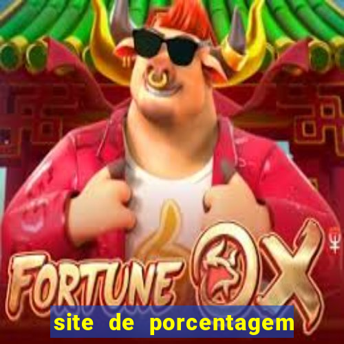 site de porcentagem dos slots