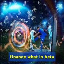 finance what is beta