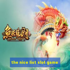 the nice list slot game