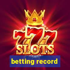 betting record