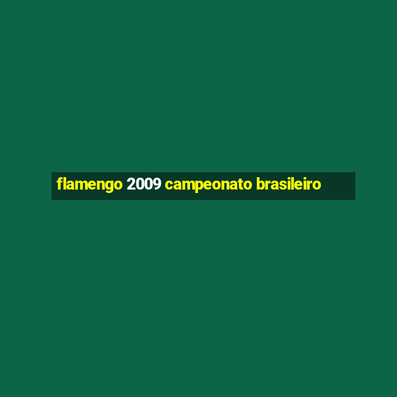 flamengo 2009 campeonato brasileiro