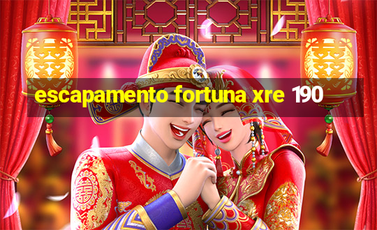 escapamento fortuna xre 190