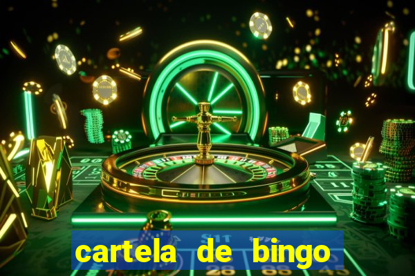 cartela de bingo vazia para imprimir