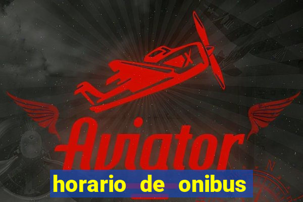 horario de onibus cachoeira x cruzeiro