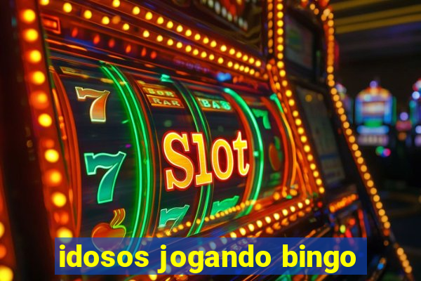 idosos jogando bingo