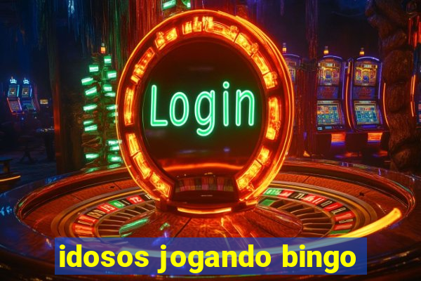 idosos jogando bingo