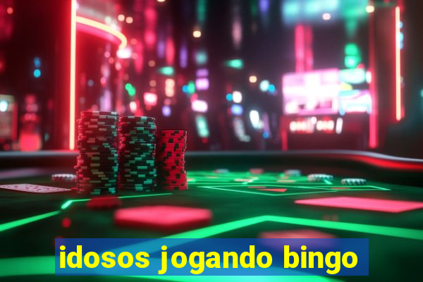 idosos jogando bingo