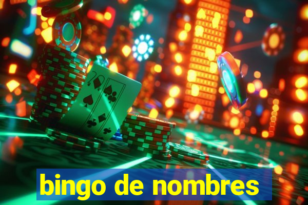 bingo de nombres