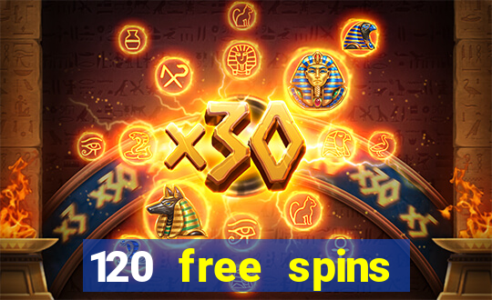 120 free spins online casino promotion