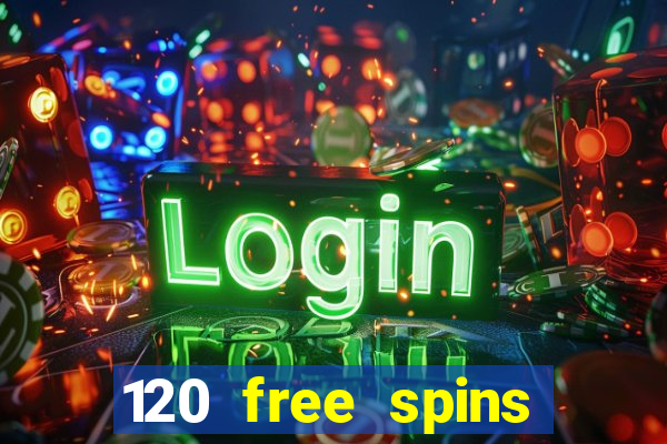 120 free spins online casino promotion