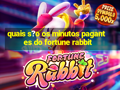 quais s?o os minutos pagantes do fortune rabbit