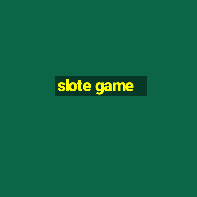 slote game