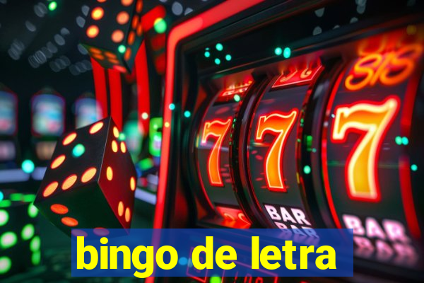 bingo de letra