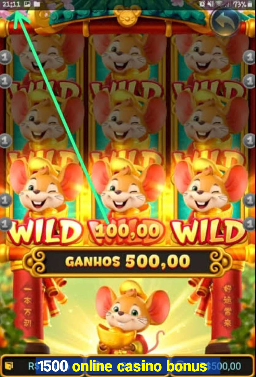 1500 online casino bonus