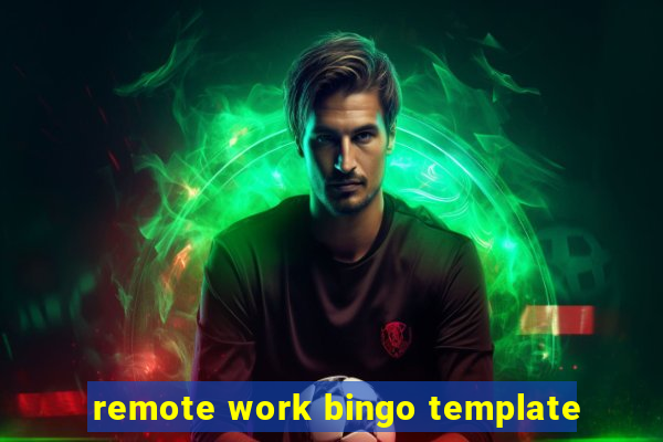 remote work bingo template