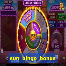 sun bingo bonus terms and conditions