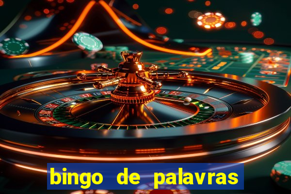 bingo de palavras cha de bebe