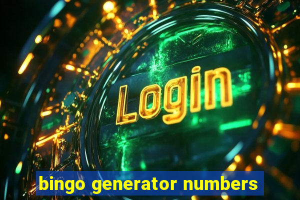 bingo generator numbers