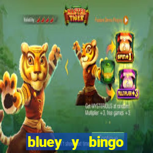 bluey y bingo bailando png