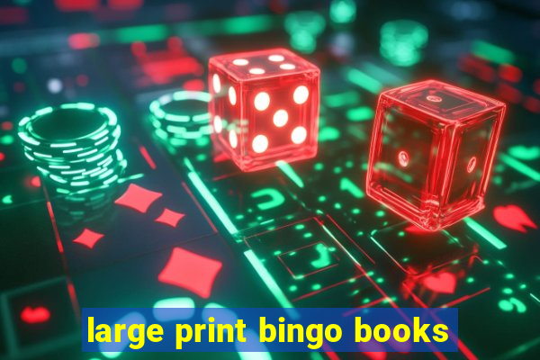 large print bingo books