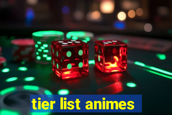 tier list animes