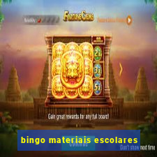 bingo materiais escolares