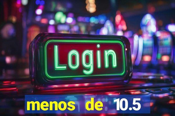 menos de 10.5 escanteios o que significa