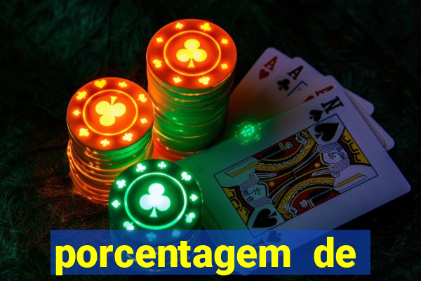 porcentagem de jogos slots