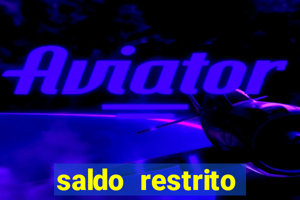 saldo restrito sporting bet