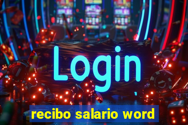 recibo salario word