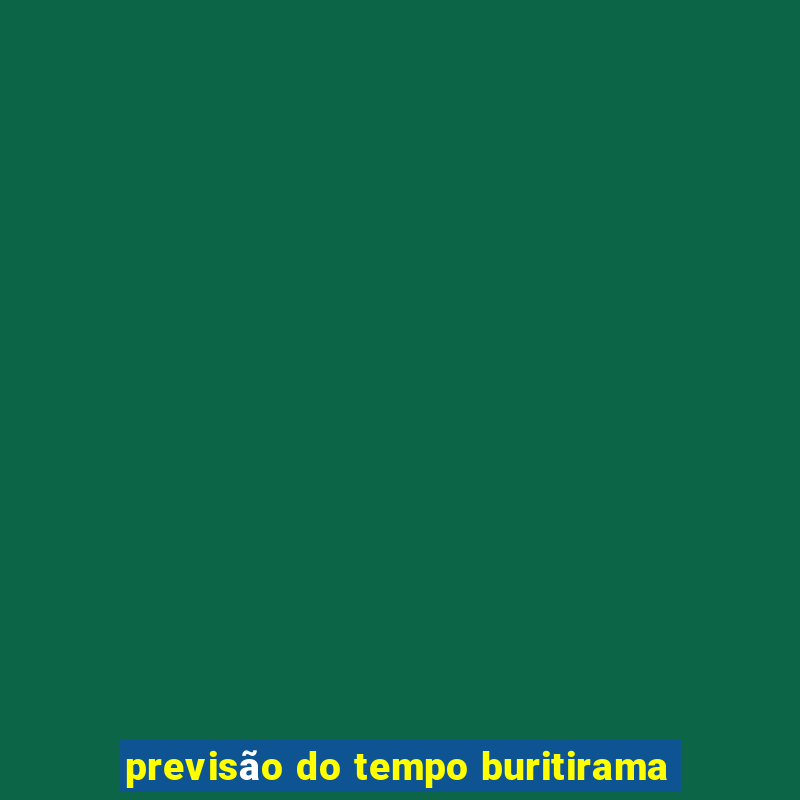 previsão do tempo buritirama