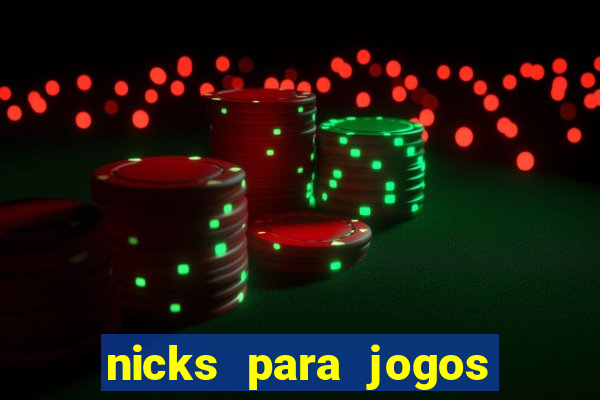 nicks para jogos de tiro