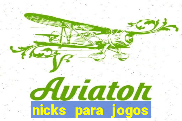 nicks para jogos de tiro