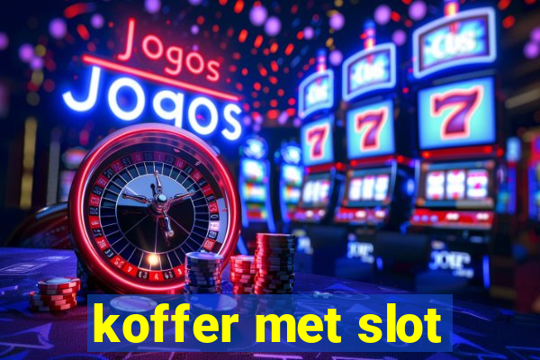 koffer met slot