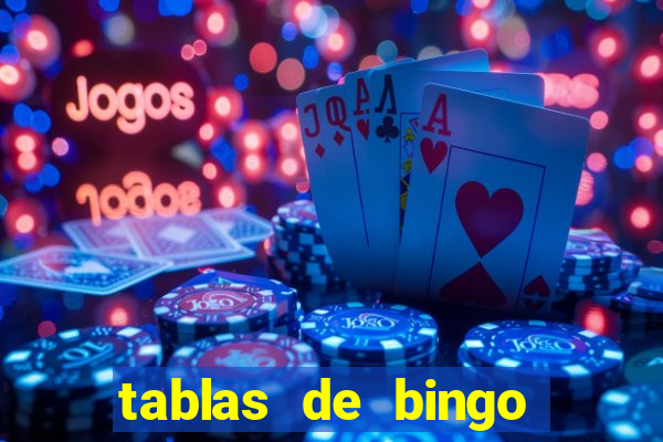 tablas de bingo para imprimir en excel