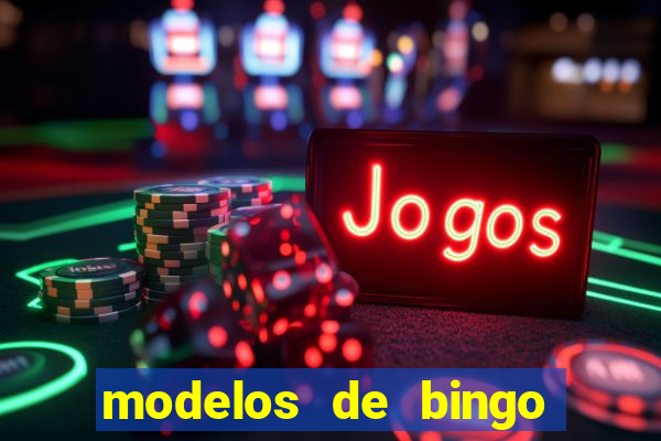 modelos de bingo para imprimir