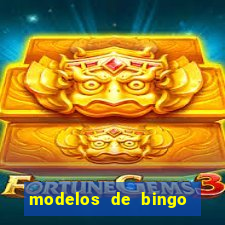 modelos de bingo para imprimir