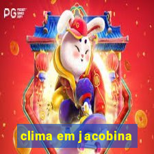 clima em jacobina