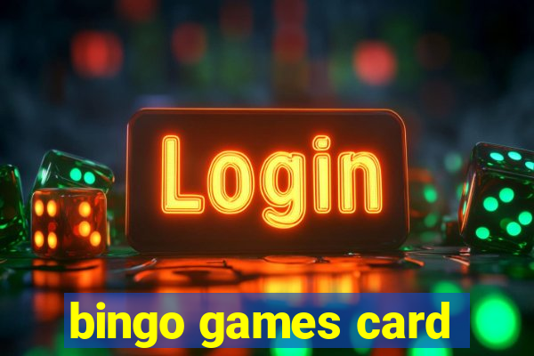 bingo games card