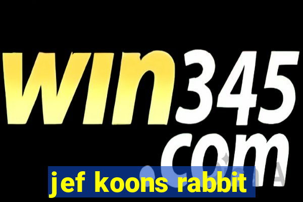 jef koons rabbit