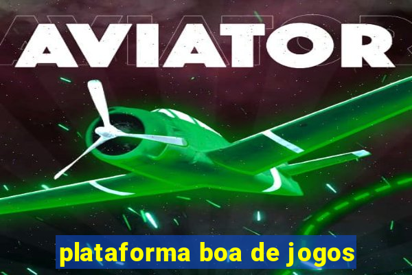 plataforma boa de jogos