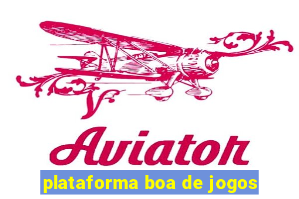 plataforma boa de jogos