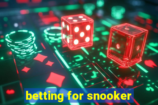 betting for snooker