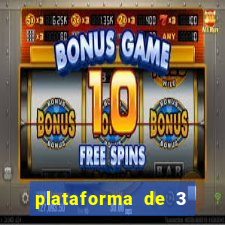 plataforma de 3 reais slots